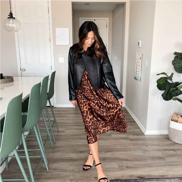 Women's Maxi Slip Skirt - A New Day™
Brown Leopard Print new - Picture 4 of 8